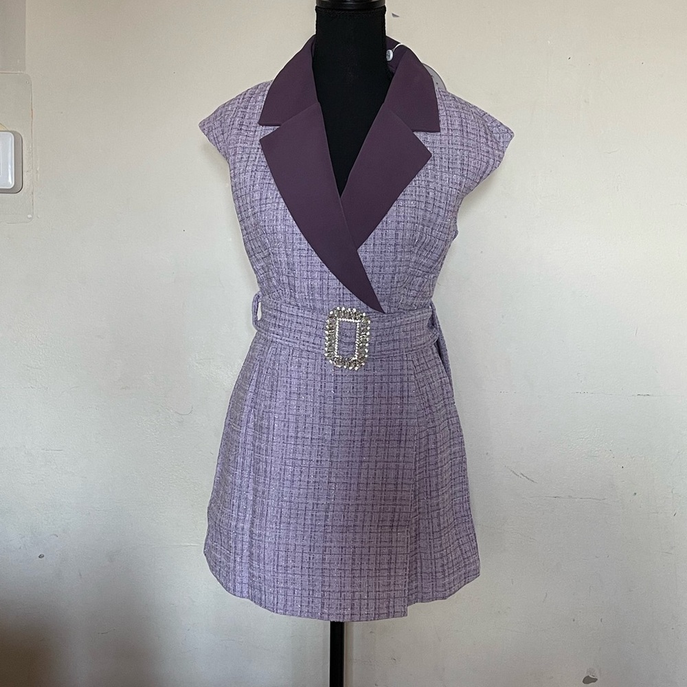 Tweed Romper skort